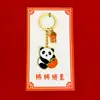 Llavero de Metal Llavero de Panda Gigante Estilo Chino Dibujo Animado Colgante de Metal para Hombres y Mujeres Regalo Souvenir Colgante para Parejas