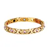 Pulseras Magnéticas Desmontables de Moda de Estilo Europeo y Americano de Venta Caliente Transfronteriza Temu Pulseras Magnéticas con Incrustaciones de Diamantes para Hombre y Mujer Venta al por Mayor