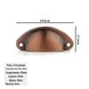 Jingmao Novo Estilo Chinês Decoração de Casa Material de Ferro Armário Antigo Concha de Ferro Retro Acessórios de Maçaneta Semicircular