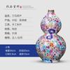 Vaso de Flores Esmaltado Cerâmico Jingdezhen Chinês para Casa Sala de Estar Entrada Enfeites de Vaso Decorações Artesanais