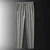 Pantalones Deportivos de Moda Casual de Verano para Hombre, Pantalones Largos Transpirables Sueltos de Seda de Hielo, Pierna Recta Modernos de Secado Rápido Absorbentes de Sudor