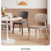 Silla de plástico para el hogar, mesa de comedor gruesa, cómoda, sedentaria, comercial, moderna, sencilla, con respaldo, estilo nórdico.