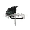 Anos 1920 Europeu e Americano Pluma Headband Faixa de Cabelo Festa de Despedida de Solteiro Banquete Diamante Retro Pluma Hairband Atacado Transfronteiriço