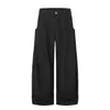 K356 Calle Principal Unisex Retro Estilo Old Money Caída Verano Fresco Diseño Desestructurado Pantalones Casuales Sueltos para Hombre