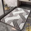 Alfombrillas de Entrada de Gama Alta Resistentes a las Manchas, Alfombrillas de Goma Sencillas Absorbentes de Agua Antideslizantes para Suelo de Baño y WC, Alfombras de Bucle de Moqueta