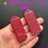 Pingente Quadrado de Areia Roxa Dourada de Alto Teor Natural com Símbolos Vajra, Shurangama, Cítara Z, Roxo Micro, Cavalo H, Pixiu e Dragão Vermelho