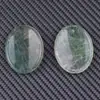 Piedra Pulgar Popular de Cristal Transfronteriza 35*45mm Piedra Cruda de Cristal para Aliviar el Estrés Pieza Ovalada Adorno de Piedra para la Palma