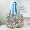 Nuevo bolso de lona ligero y moderno para llevar al trabajo con las comidas, lonchera con aislamiento de aluminio.