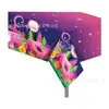 Mantel Rosa Estilo Camping Zb287 130*220cm Mantel Desechable para Fiesta de Cumpleaños Mantel de Mesa para Fiesta Pe