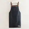 Delantal Impermeable y a Prueba de Aceite para Hombre y Mujer Delantal de Cocina para Cocinar de Color Puro Simple con Tirantes Bolsillo Grande Ropa de Trabajo para Restaurante Ampliado