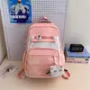 2025 Nuevo Estilo Mochila Escolar para Estudiante de Secundaria y Preparatoria Estilo Coreano para Campus con Gran Capacidad y Buen Aspecto