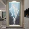 Pintura decorativa de porche con moral de ballena, abstracta, de lujo, moderna, de alta gama, mural para pared de fondo de sala de estar al final del pasillo