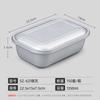Lonchera desechable de calidad alimentaria, caja de embalaje plateada para llevar, lonchera comercial americana de plástico