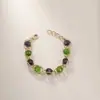 Joyería Transfronteriza Europea y Americana, Pulsera Retro Simple de Cristal Dorado Retorcido de Moda Versátil Estilo Ins Venta al por Mayor en Stock