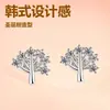 Versión coreana de pendientes de árbol de Navidad moda europea y americana pequeños frescos Mori árbol de la suerte para desear pendientes pendientes joyería para la oreja venta al por mayor