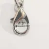 Fecho de Mola em Liga Metálica em Formato de Coração, Fecho de Coração + Corrente + Fecho Lagosta, Acessórios para Chaveiro DIY Feitos à Mão