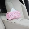 Graffiti Cat Criativo Carro Tecido Caixa Pendurado High-end Sense Cute Men's and Women's Armrest Caixa de Papel de Armazenamento de Carro Caixa