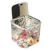 Caja de Almacenamiento de Accesorios para el Cabello Infantil Escritorio Transparente Anillos para el Cabello Banda de Goma Caja Organizadora Cuerda para el Cabello de Niña Horquilla Pasador Caja de Joyería