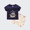 Conjunto Infantil de Manga Curta com Shorts Conjunto Infantil de Manga Curta para Casa Conjunto Infantil Transfronteiriço