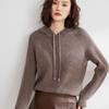 Suéter com Capuz para Mulheres 2022 Outono e Inverno Novo Suéter com Capuz de Agulha de Entrada Solta Camisa Base de Suéter Casual Engrossado