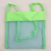 Bolsa de playa de malla bolso de mano extragrande bolso de hombro toalla arena para niños juguete de playa bolsa tote para picnic