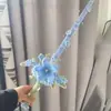 Mapache Flor Sangre Maldición Caña Espina Rosa Varita Mágica Palo Retorcido Hecho a Mano DIY Tela para Dar Forma a Espadas Anuncio Regalo