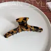 ALAN Japón Corea del Sur Francia Ácido Acético Francés Agarre para Cabello Rizado Estampado de Leopardo Pinza Grande Pinza para el Cabello Pinza de Tiburón Niños