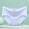 Ropa interior sin costuras de seda de hielo para mujer, ropa interior de una pieza, transpirable, de cintura media, sexy, calzoncillos para mujer, placa ligera en la cabeza 810