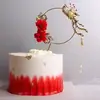 Decoración de Pastel de Cumpleaños de Celebridad de Internet Corona Adornos Tiara de Perlas de Reina para Niños Accesorios de Sombrerería para Adultos
