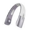 Ventilador de Cuello Colgante Transfronterizo, Larga Duración de Batería, Alta Calidad, Pantalla Digital, 5 Velocidades de Viento, Ventilador de Cuello Colgante USB, Personalizado por Fábrica de Origen