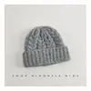 Gorros para Niños Otoño e Invierno Estilo Nuevo Gorros Trenzados Ins Coreanos Gorros de Lana para Bebés Niños y Niñas Gorros de Punto Cálidos