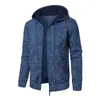 Nueva Sudadera con Capucha de Punto Jacquard Casual Deportiva para Hombre