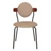 Silla de Comedor Simple de Diseñador Nórdico Estilo Crema Silla para Hogar de Apartamento Pequeño de Gama Alta Silla Moderna de Lujo Ligero para Restaurante