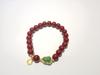 Venta al por mayor de fábrica pulsera de un solo círculo imitación cinabrio étnico hebilla de paz valiente colgante de múltiples estilos pulsera de cinabrio exquisita