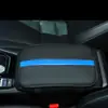 Almofada de Apoio de Braço para Carro Couro Clássico Preto Resistente ao Desgaste Comércio Exterior Transfronteiriço Almofada Antiderrapante para Uso no Interior do Carro Almofada de Apoio de Braço em Couro