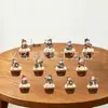 Banderín navideño y de cumpleaños transfronterizo, decoraciones para fiestas con temática de muñeco de nieve, banderín de letras, adornos colgantes en espiral, adornos para pasteles y arreglos decorativos