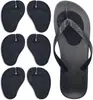 Chinelos almofada frontal antiderrapante para lixar o pé padrão borboleta chinelos adesivo transparente GEL chinelos meia almofada