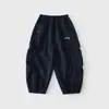 Pantalones Deportivos Cargo Casuales de Moda para Niños Otoño Colección Otoño 2026 Pantalones para Niños Cómodos Holgados de Corte Recto