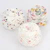 Bufanda de Hilo de Frijol de Caramelo Arcoíris Hilo Mixto Tejido a Mano Hilo de Color Macarrón Bola de Hilo Regalo Hecho a Mano para Mejor Amiga