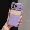 Adequado para Iphone18Promax Novo Padrão de Tecido Apple 16 Suporte para Cartões de Camada Dupla Capa para Celular 17 Anti-Queda 14 Capa Protetora