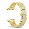 Adequado para pulseira Apple Watch iwatch feminina moda metal aço inoxidável pulseira de relógio applewatch cravejada com diamantes s9