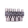 Conjunto de soquete poderoso de 9 peças Cabeça de chave de fenda não magnética pneumática 14PCs métrica polegada chave de vento elétrica