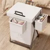 Cesta de Lavandería Hogar Cesta de Almacenamiento de Ropa Sucia Baño Cesta de Lavandería Dormitorio Cesta de Almacenamiento de Artículos Varios Puerta de Entrada Trasera Cesta para Ropa Sucia
