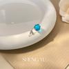 Pendientes colgantes de cola de sirena con hojas huecas sencillas, accesorios para collares, accesorios de bricolaje, orejas
