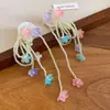 Brincos de Franja Flor de Concha Agulha de Prata, Super Estilo Fada, Bonitos, Frescos, Doces, Brincos Estilo Festa, Brincos de Alto Padrão
