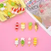 Accesorios Lindos y Adorables de Resina de Espino Confitado Mini Decoraciones Creativas Hechas a Mano con Pegamento de Crema Imán para Refrigerador Materiales
