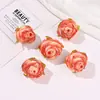 Rosa Queimada Simulada Material DIY Botão de Flor Flor Falsa Decoração de Caixa de Presente Arranjo de Casamento Adereços de Decoração Floral