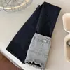 Novas Calças Térmicas Infantis Listradas Verticais Patchwork de Renda Escovada Calças Cropped para Meninas Roupa de Exterior para Crianças Pequenas e Médias Meias