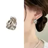 Pendientes de Moda Retro de Lujo Ligero, Pendientes Elegantes de Alta Gama Versátiles Estilo Francés al por Mayor, Pendientes de Botón Simples y Exquisitos para Mujer