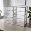Nueva caja organizadora de escritorio, diseño multicapa extraíble para guardar papelería, cosméticos y otros artículos diversos